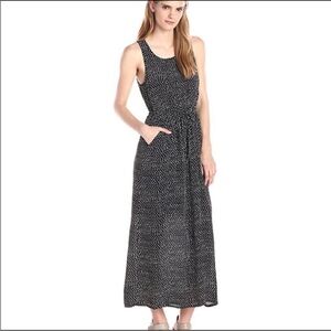 Lucky Brand Black and White Patterned Maxi Dress